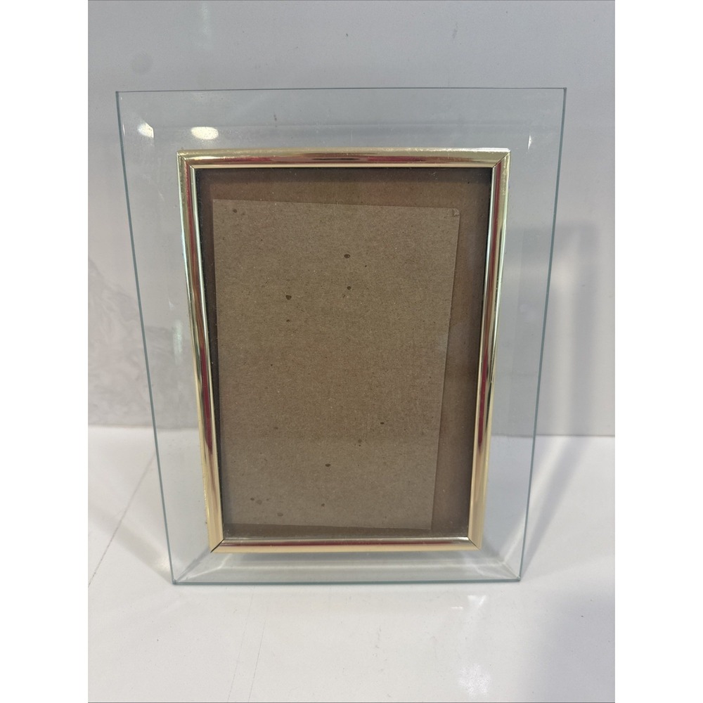 Vintage Frame Glass Gold Accent Picture Photo Frame